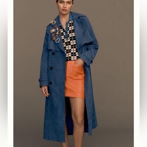 MAEVE By Anthropologie| BNWT The Colette faux leather mini skirt | size medium